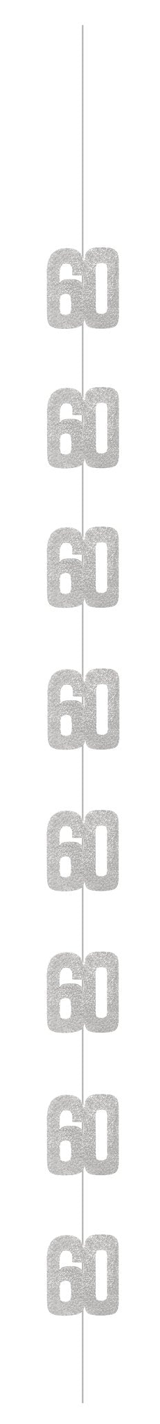 60th Birthday Hanging Decoration | 6ct