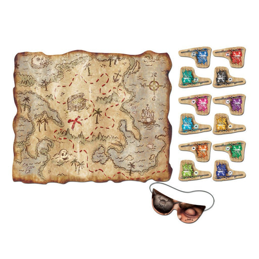 Pirate Treasure Map Party Game 17.5" x 19.5" | 1 ct - Zurchers