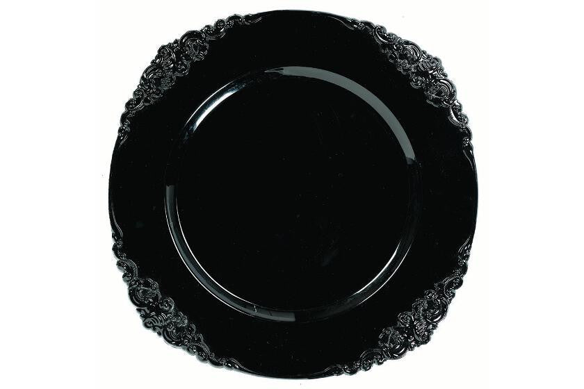 Black Motif Charger Plate - Zurchers