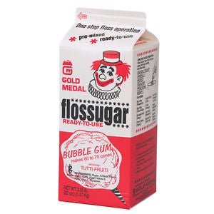 Bubble Gum Tutti - Fruiti Floss Sugar | 3.25 lbs - Zurchers