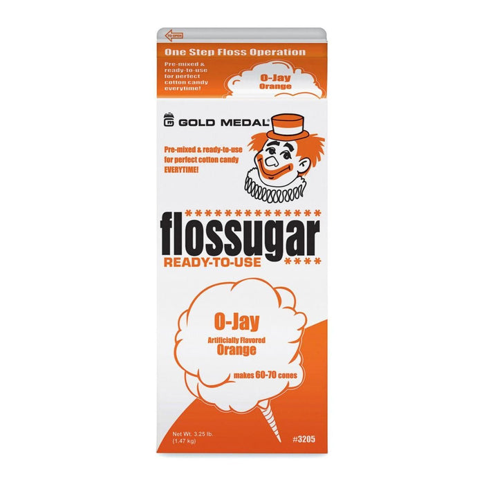O - Jay Orange Floss Sugar | 3.25 lbs - Zurchers