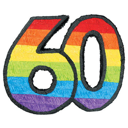 A #60 Raninbow Piñata.