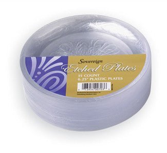 Etched Plastic Plates 6.25in | 35ct - Zurchers