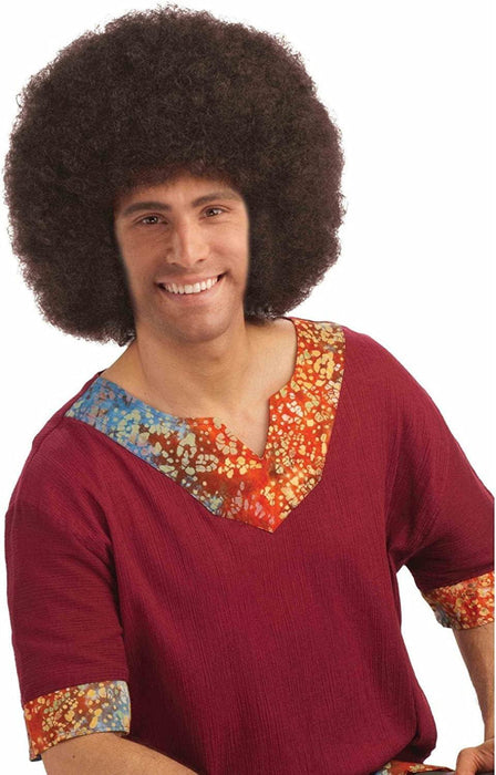 70s Brown Funky Afro Wig | 1ct - Zurchers