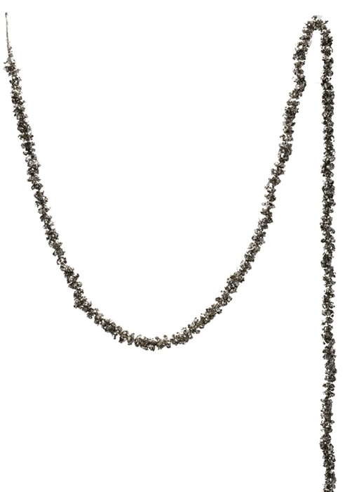 72"L x 3/4"H Foam Ball Garland with Glitter, Champagne Finish | 1ct - Zurchers