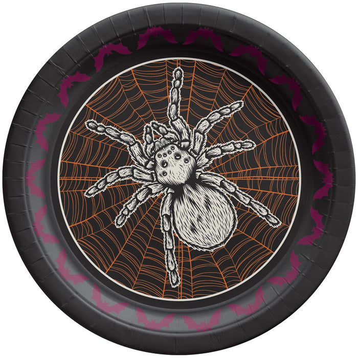 Halloween Wicked Hauntings Round Plates 7in 20ct