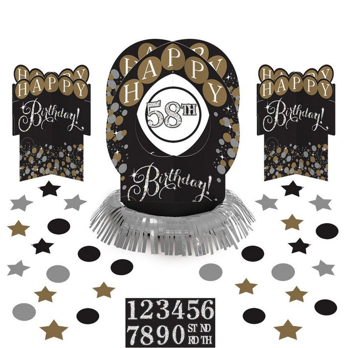 Sparkling Celebration Customize Birthday Table Decorating Kit | 51pcs