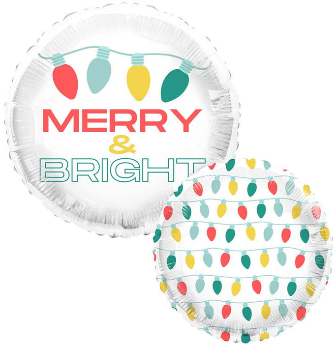 Christmas Feelin Festive & Bright Mylar Balloon 18" | 1 ct