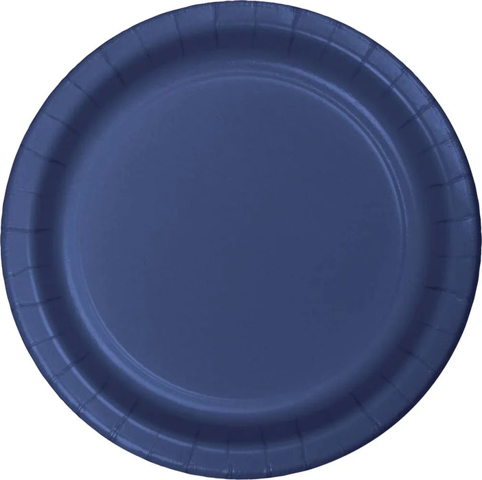 Navy Paper Dinner Plates 10" |24ct - Zurchers