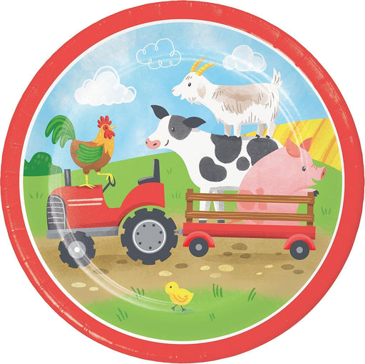 Farm Animals Dessert Paper Plates 7" | 8ct - Zurchers
