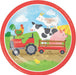 Farm Animals Dessert Paper Plates 7" | 8ct - Zurchers