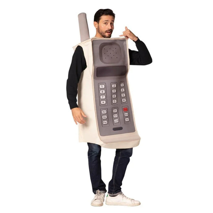 Halloween Retro Brick Cell Phone Costume Adult 1 Size | 1 ct - Zurchers