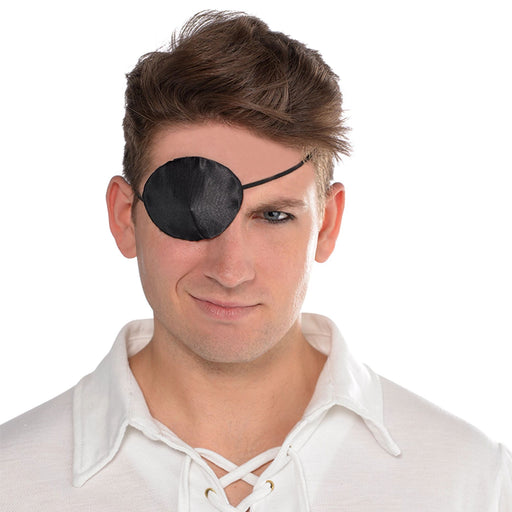 Ahoy, matey! This dashing pirate silk eye patch is the perfect accessory for your swaggering seafaring look. Extra soft and comfortable, it comes with an adjustable elastic strap to accommodate all shapes and sizes - one eye patch to rule them all! Arrrrrgh!