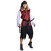Ahoy there! Sail the seven seas in this Pirate Classic Costume. You'll be the scourge of the seas in the top, pants, headscarf, and belt. Don't forget your sword and eye patch, and set sail for adventure! Avast!