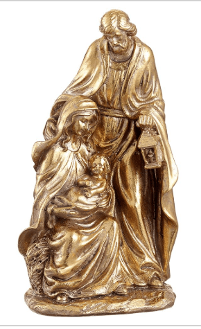 8.5" Holy Family Table Top  Gold Antique | 1ct - Zurchers