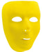 Yellow Full Face Plastic Mask | 1ct