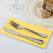 These Light Yellow Dinner Napkins offer a subtle touch of color to your table setting. With a pack of 50, you'll have plenty for your event. The 2 ply design ensures durability and absorbency for a mess-free dining experience. Perfect for any occasion, these napkins are a must-have for your next gathering.