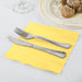 These Light Yellow Lunch Napkins are perfect for any occasion with their soft and subtle color. Each pack includes 50 napkins, providing plenty for your guests to use. Made from high-quality 2-ply materials, these napkins are durable and highly absorbent, ensuring a mess-free dining experience. Add a touch of elegance to your next event with these beautiful napkins.