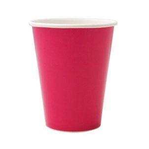 Hot Magenta Paper Cups 9 oz. | 24 ct - Zurchers