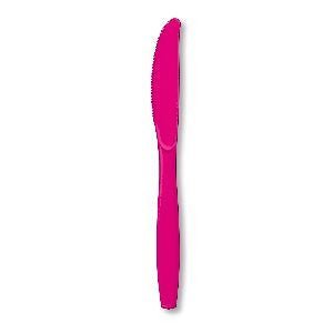 Hot Magenta Plastic Knives | 24 ct