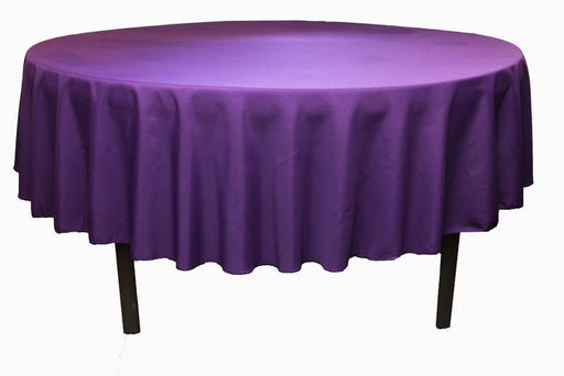 Round Tablecover, Purple 84" | 1 ct
