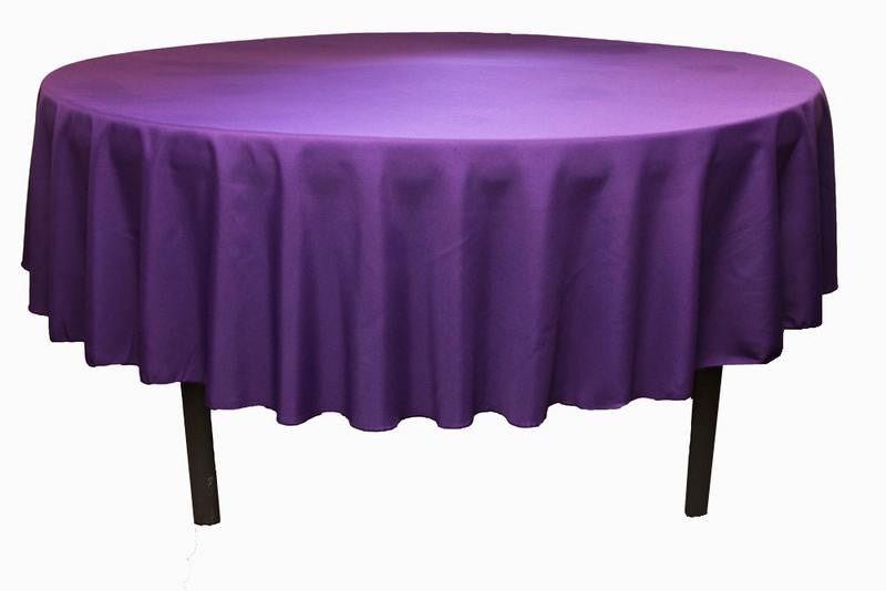 Round Tablecover, Purple 84" | 1 ct