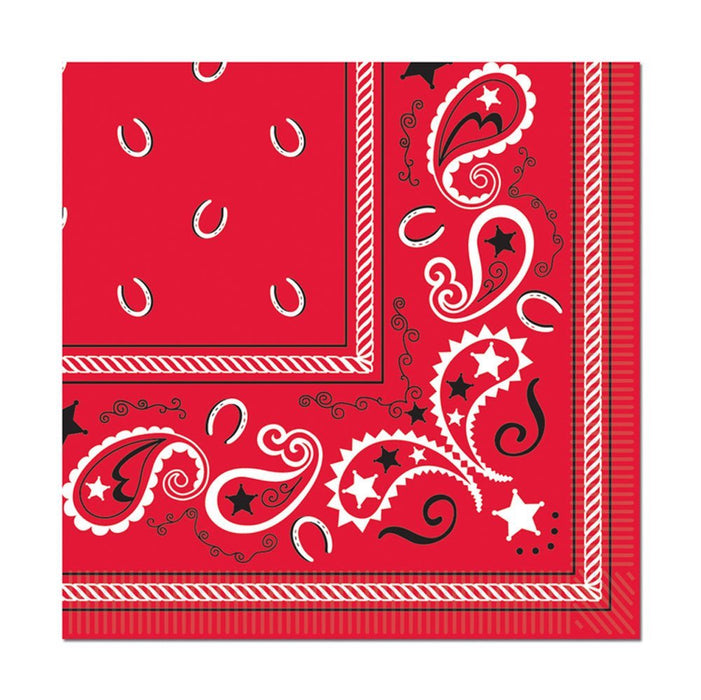Bandana Lunch Napkins | 16 ct - Zurchers