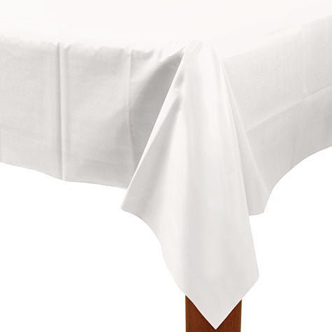 Frosty White Rectangular Table Cover 54"x108" | 1ct - Zurchers