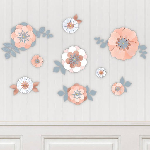 Enhance any event with our luxurious Rose Gold Floral Cardstock Wall Decorating Kit. Made with high-quality cardstock, this kit includes 20pcs of beautiful floral designs that will add an elegant touch to any wall. Transform your space into a sophisticated oasis with this easy-to-use decorating kit.