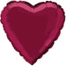 Burgundy Heart Mylar Balloon 18" | 1ct. - Zurchers