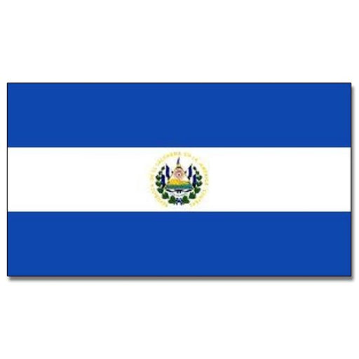 El Salvador Flag with Stick | 4" x 6" - Zurchers