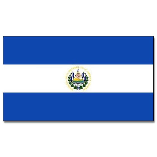 El Salvador Flag with Stick | 4" x 6" - Zurchers