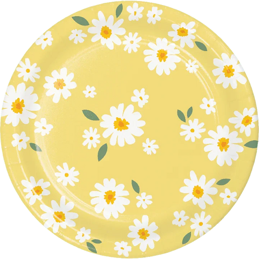 Sweet Daisy Paper Plate 9" | 8 ct - Zurchers