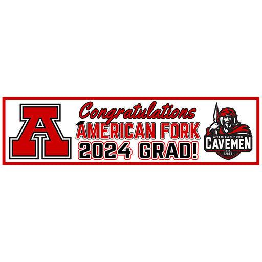 American Fork 2024 Grad Banner to Go - 13"x50"