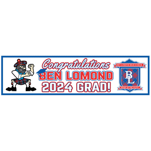 Ben Lomond 2024 Grad Banner to Go - 13"x50"