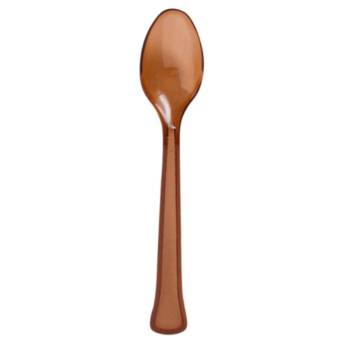 Translucent Chocolate Brown Heavy Duty Plastic Spoon.