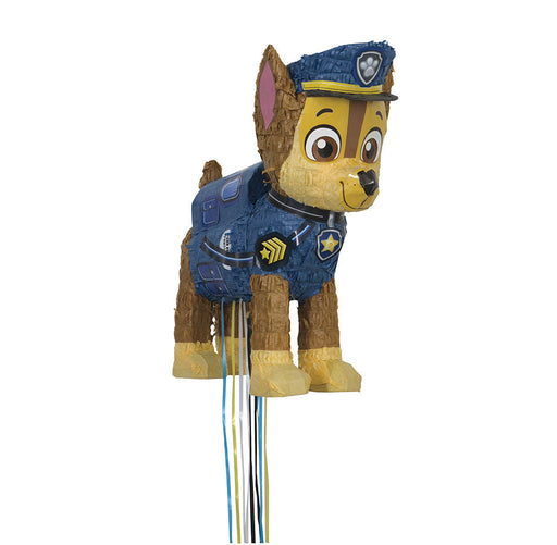 An 18 inch Paw Patrol Chase 3D Pull Piñata.