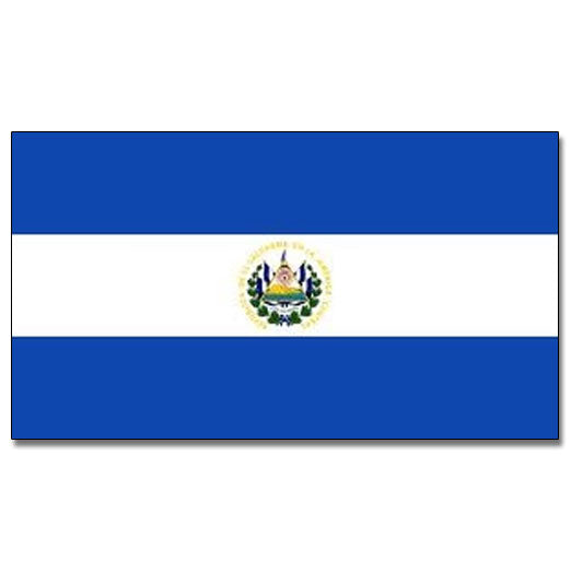El Salvador Flag with Stick | 4" x 6"