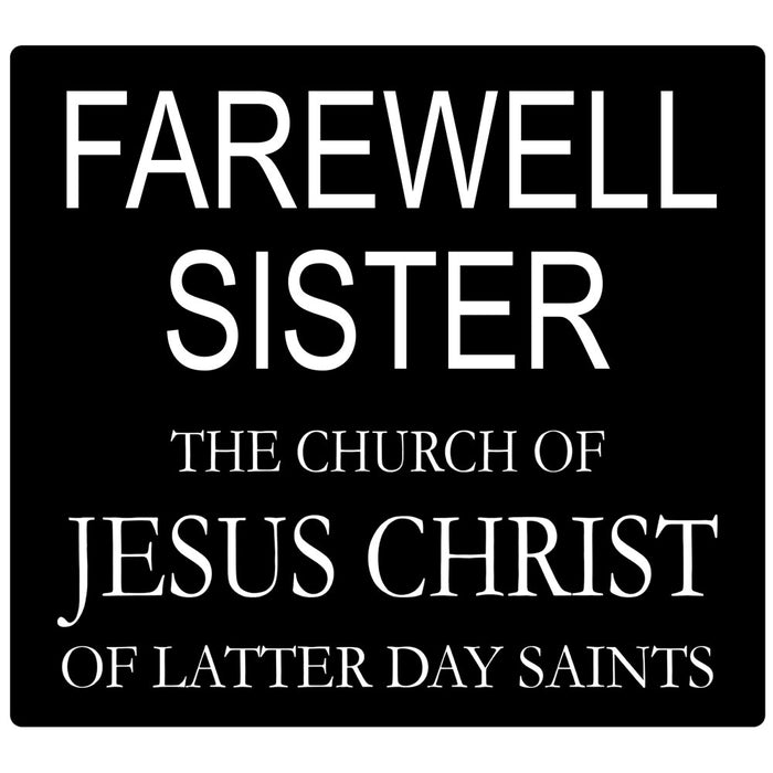Missionary Farewell Elder/Sister Door Banner in English or Spanish, 24" x 21.5" | 1ct