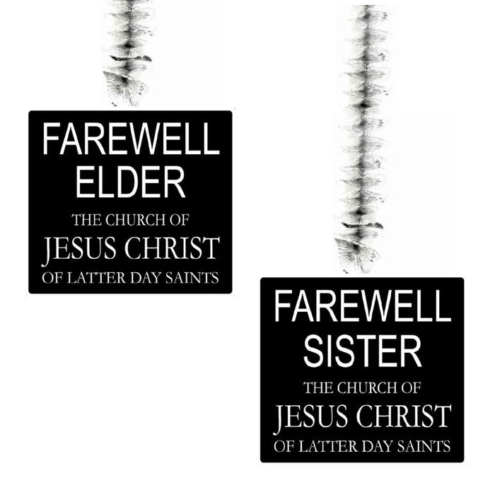 Farewell Elder/Sister Missionary Hanging Swirl Decorations | 3 ct