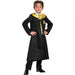 Grab your magic wand and let the fun begin! This Hufflepuff Robe features a black robe with yellow satin lined hood and the Hufflepuff crest on front left.