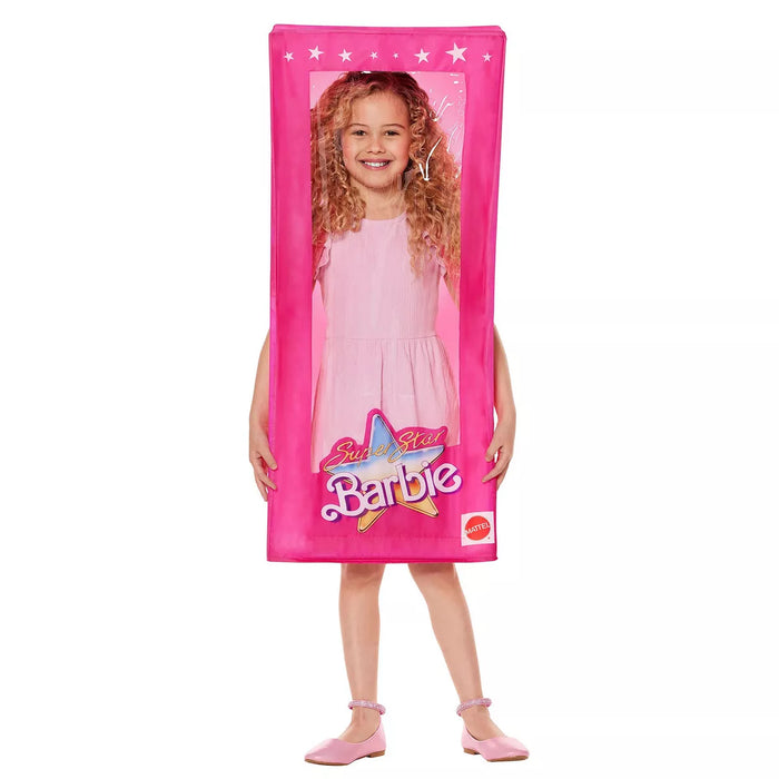 Barbie Doll Box Girls' Costume, One Size Child | 1ct