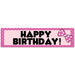 Zurchers Print Shop 50" by 13" Minnie Mouse inspired Happy Birthday To-Go banner.