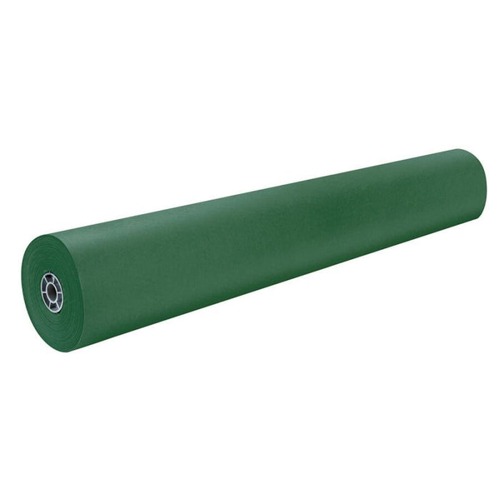 A 36" roll of Artkraft® Duo-finish® Butcher Paper in emerald green