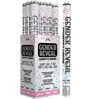 24" Gender Reveal Confetti Cannon Pink | 1ct