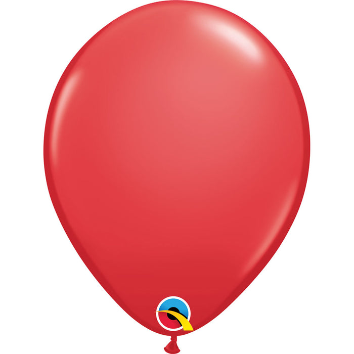 Red, 11'' Latex Balloon With Helium and Hi-Float | 1ct