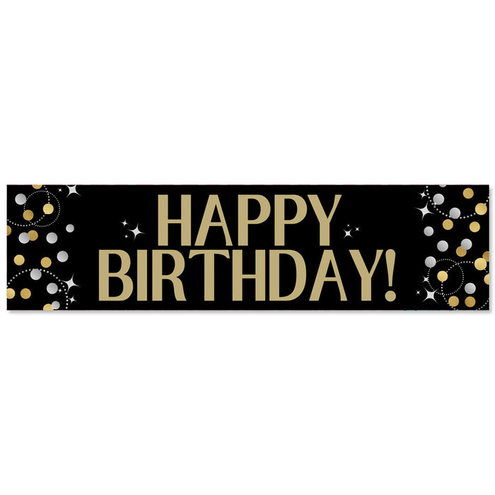 Sparkling Celebration Themed To-Go Banner 50" x 13" | 1ct