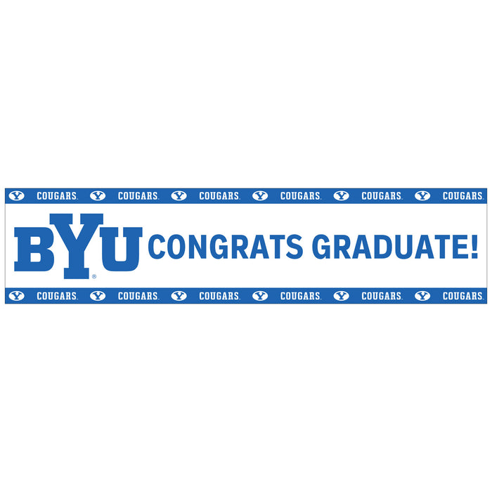 BYU Congrats Graduate To Go Banner 50" x 13" | 1ct
