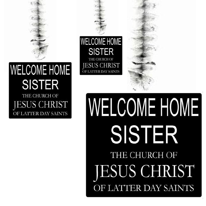 Welcome Home Elder/Sister Missionary Hanging Swirl Decorations | 3 ct