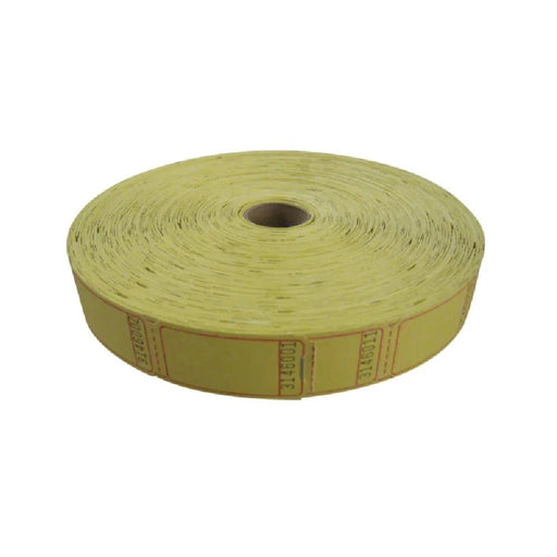 Yellow Single Ticket Roll | 2000ct - Zurchers